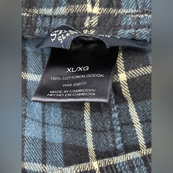 Blue Plaid Pajama Pants By Stafford sleepwear size xl - Picture 3 of 7